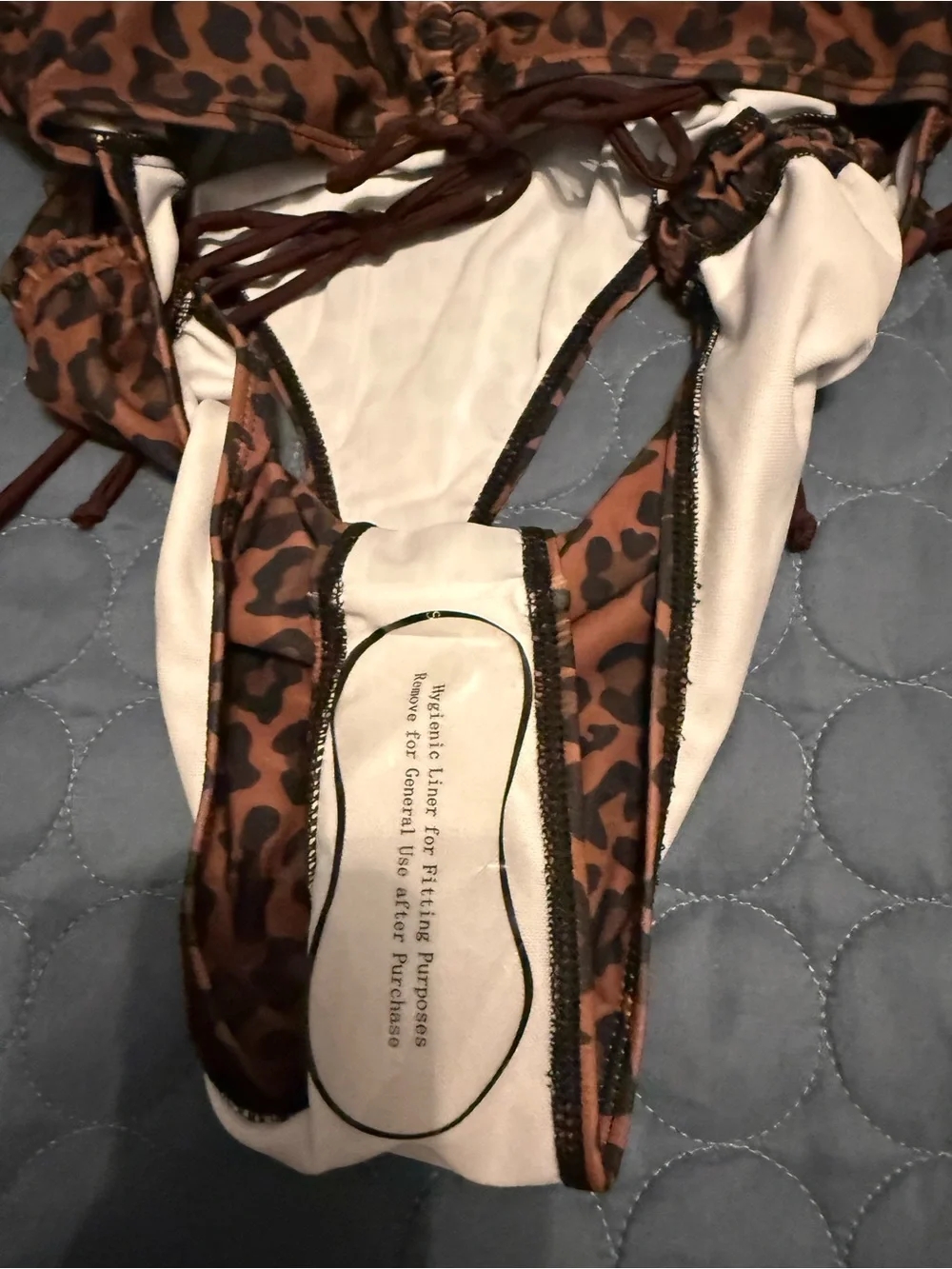 Women’s sexy cheetah print thong one piece swimsuit